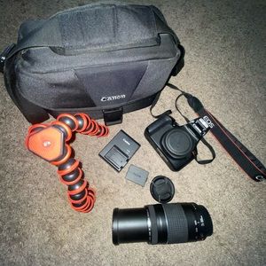 Selling cannon rebel t6 w/ accessories